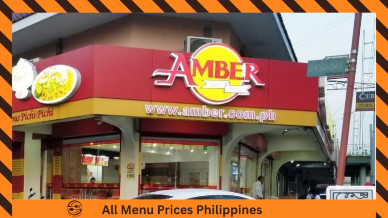 Amber Menu With Prices in Philippines