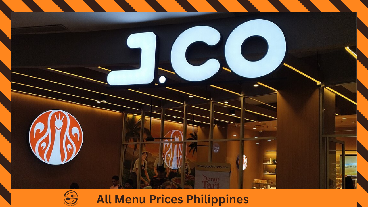 JCO Menu With Prices in Philippines