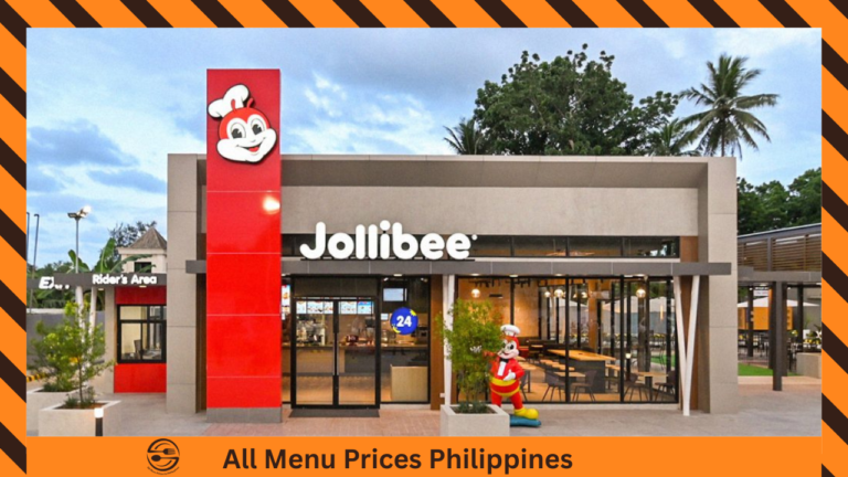 Jollibee Menu With Prices in Philippines