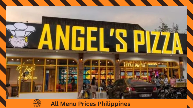 Angels Pizza Menu With prices in Philippines