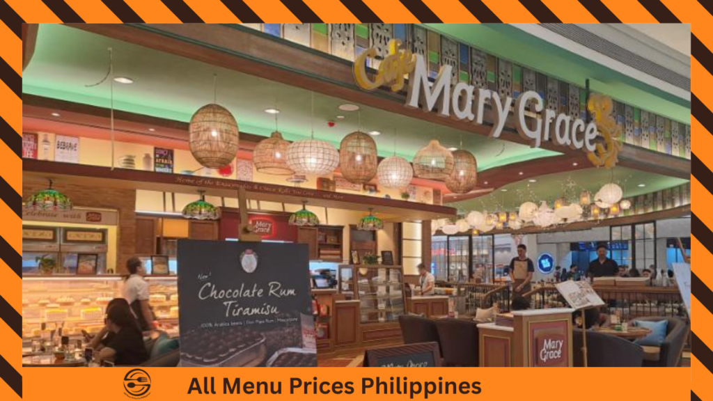 Mary Grace Menu Prices In The Philippines