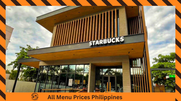 Starbucks Menu With Prices in Philippines